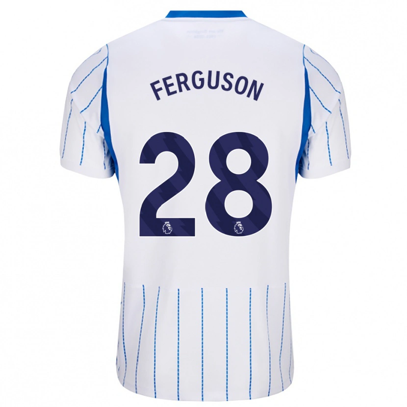 Danxen Kinderen Evan Ferguson #28 Hemelsblauw Wit Uitshirt Uittenue 2026/27 T-Shirt België