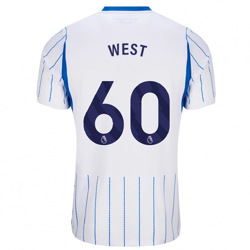 Danxen Kinderen Aidan West #60 Hemelsblauw Wit Uitshirt Uittenue 2026/27 T-Shirt België
