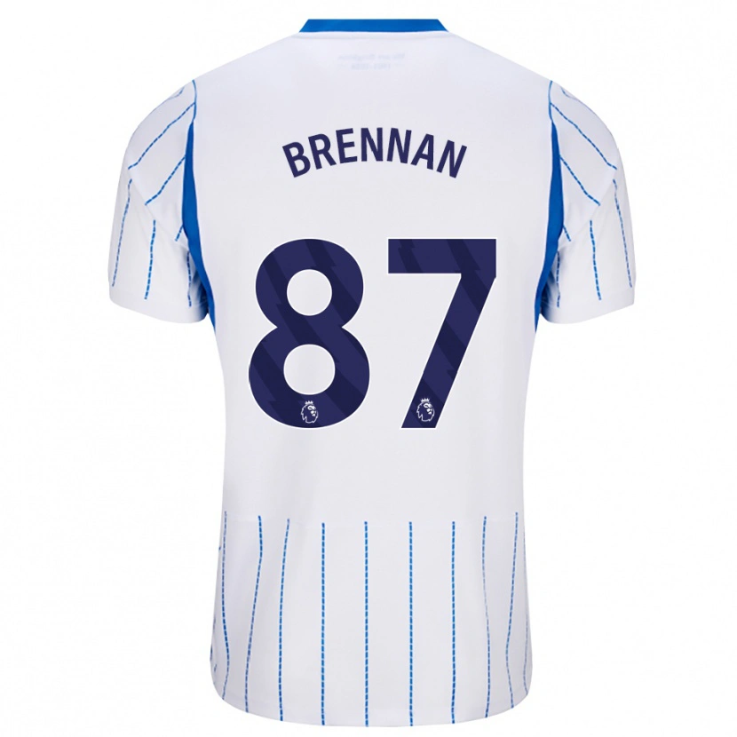 Danxen Kinderen Zach Brennan #87 Hemelsblauw Wit Uitshirt Uittenue 2026/27 T-Shirt België
