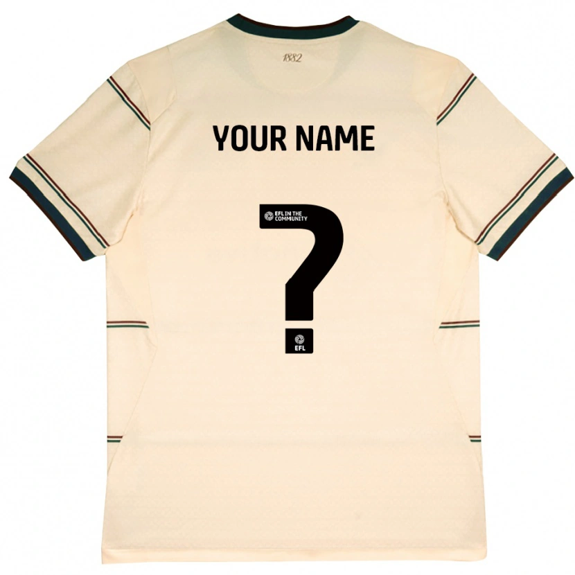 Danxen Kinderen Uw Naam #0 Beige Bordeaux Uitshirt Uittenue 2026/27 T-Shirt België