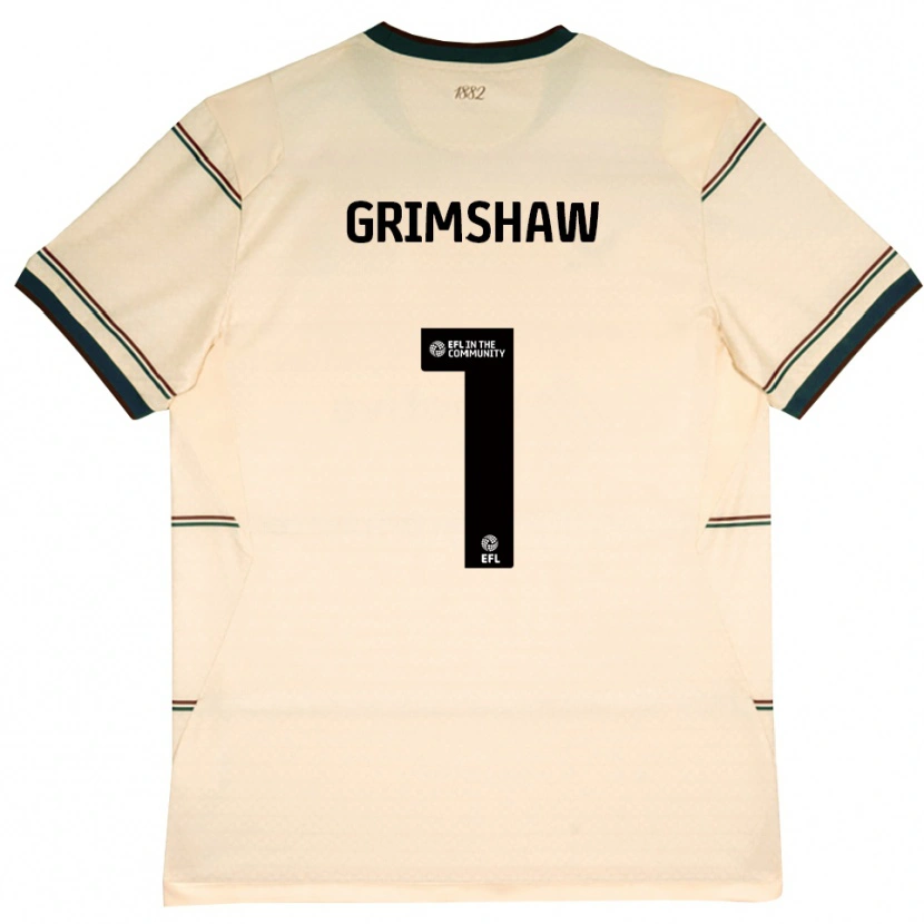 Danxen Kinderen Harry Grimshaw #1 Beige Bordeaux Uitshirt Uittenue 2026/27 T-Shirt België