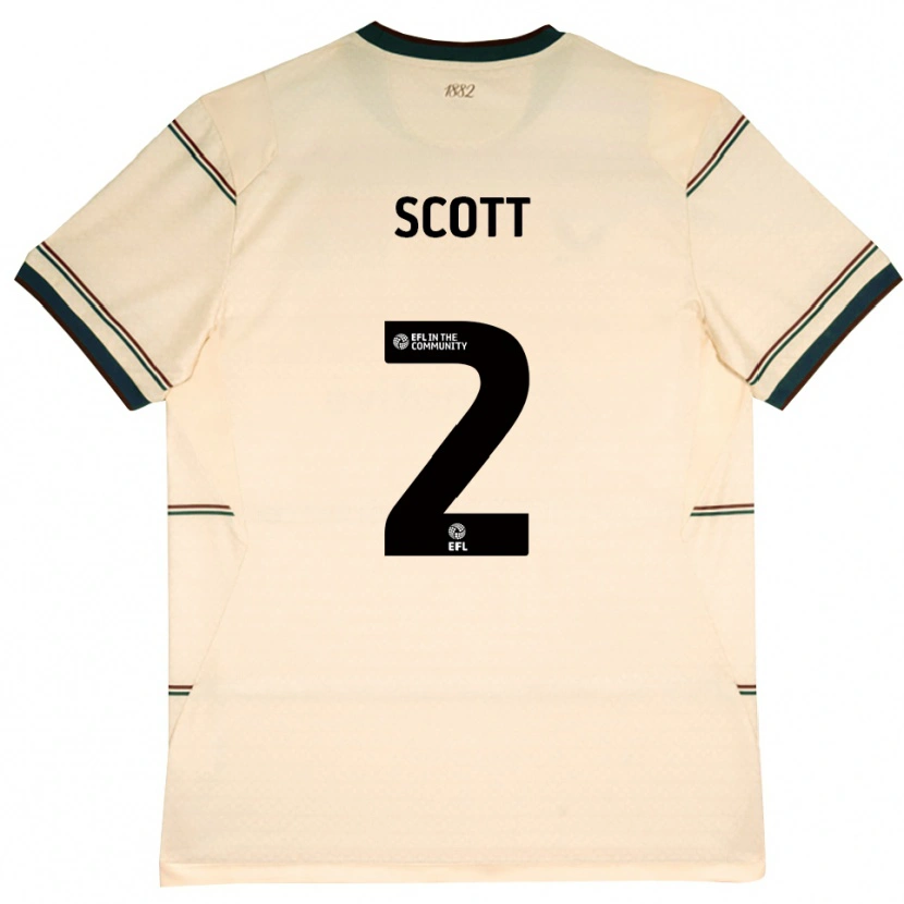 Danxen Kinderen Cameron Scott #2 Beige Bordeaux Uitshirt Uittenue 2026/27 T-Shirt België