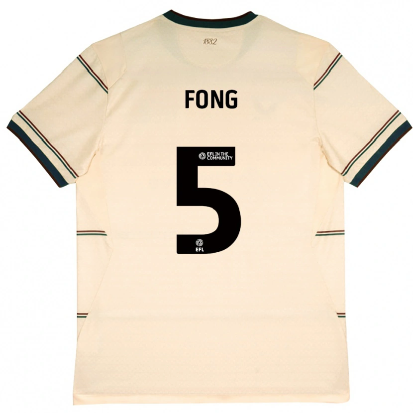 Danxen Kinderen Luca Fong #5 Beige Bordeaux Uitshirt Uittenue 2026/27 T-Shirt België