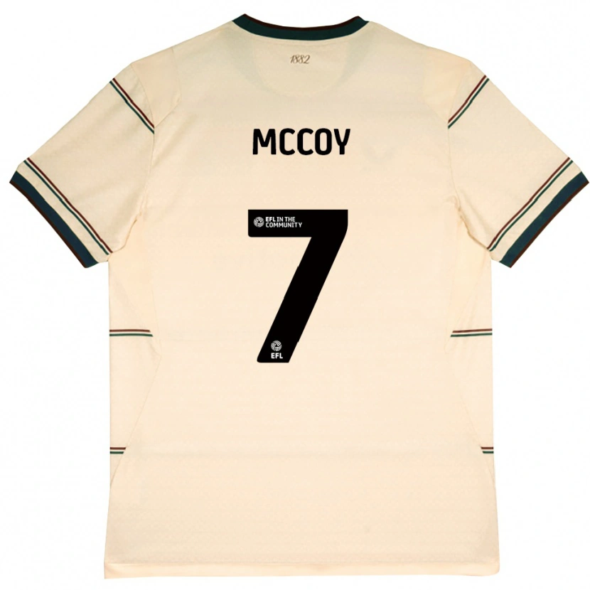 Danxen Kinderen Adam Mccoy #7 Beige Bordeaux Uitshirt Uittenue 2026/27 T-Shirt België