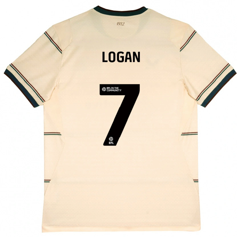 Danxen Kinderen Heidi Logan #7 Beige Bordeaux Uitshirt Uittenue 2026/27 T-Shirt België