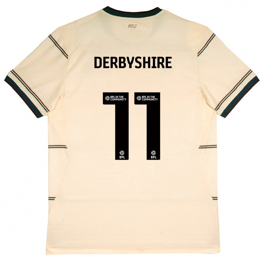 Danxen Kinderen Braidin Derbyshire #11 Beige Bordeaux Uitshirt Uittenue 2026/27 T-Shirt België