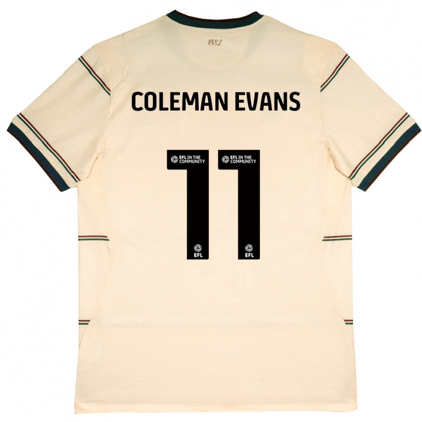 Danxen Kinderen Amaya Coleman-Evans #11 Beige Bordeaux Uitshirt Uittenue 2026/27 T-Shirt België