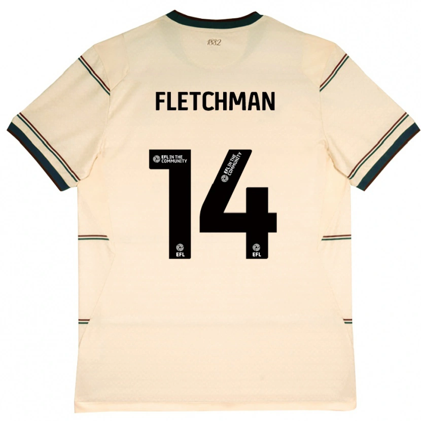 Danxen Kinderen Diandro Fletchman #14 Beige Bordeaux Uitshirt Uittenue 2026/27 T-Shirt België