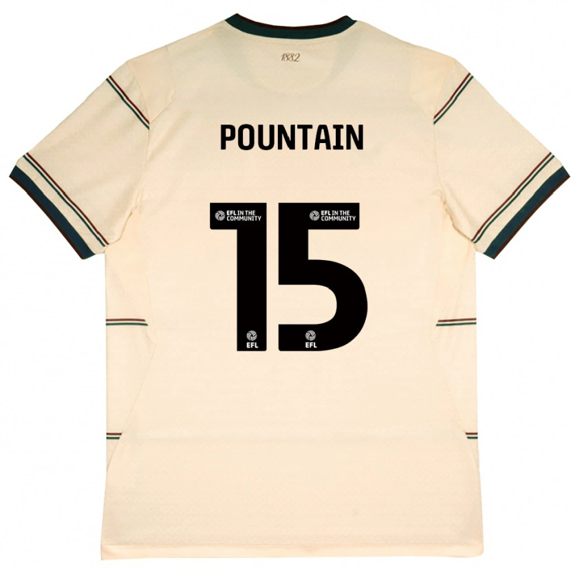 Danxen Kinderen Nathan Pountain #15 Beige Bordeaux Uitshirt Uittenue 2026/27 T-Shirt België