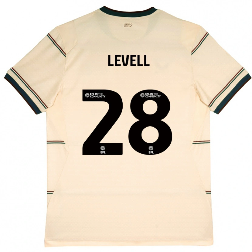 Danxen Kinderen Kirstie Levell #28 Beige Bordeaux Uitshirt Uittenue 2026/27 T-Shirt België