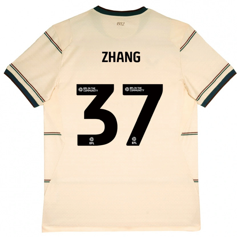 Danxen Kinderen Jiaming Zhang #37 Beige Bordeaux Uitshirt Uittenue 2026/27 T-Shirt België
