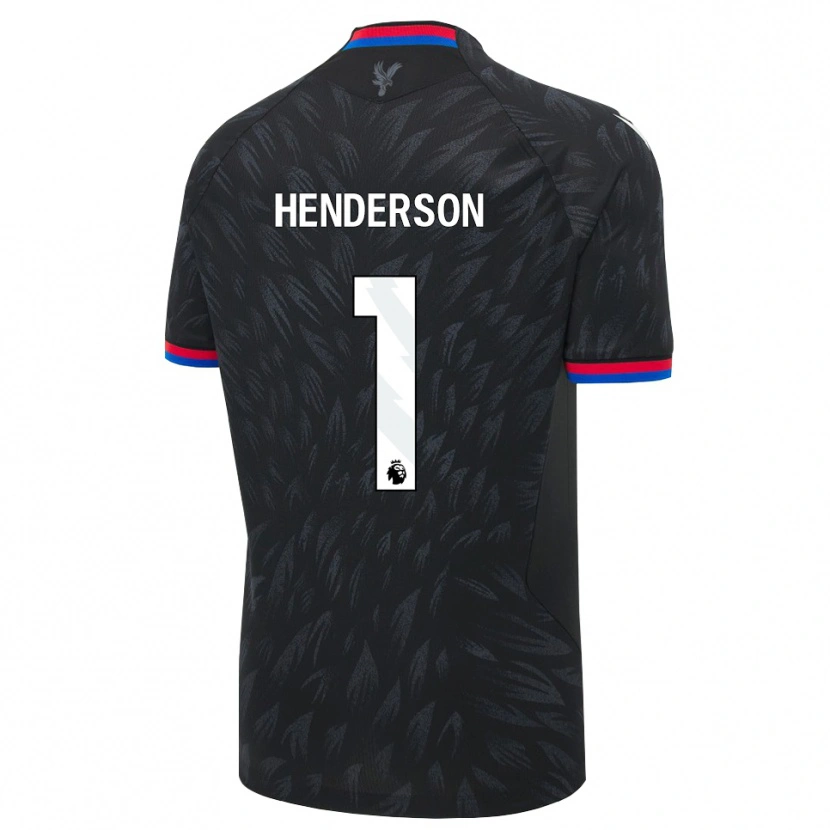 Danxen Kinderen Dean Henderson #1 Zwart Blauw Rood Uitshirt Uittenue 2026/27 T-Shirt België