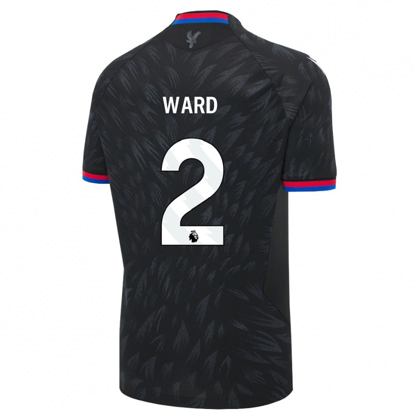 Danxen Kinderen Joel Ward #2 Zwart Blauw Rood Uitshirt Uittenue 2026/27 T-Shirt België
