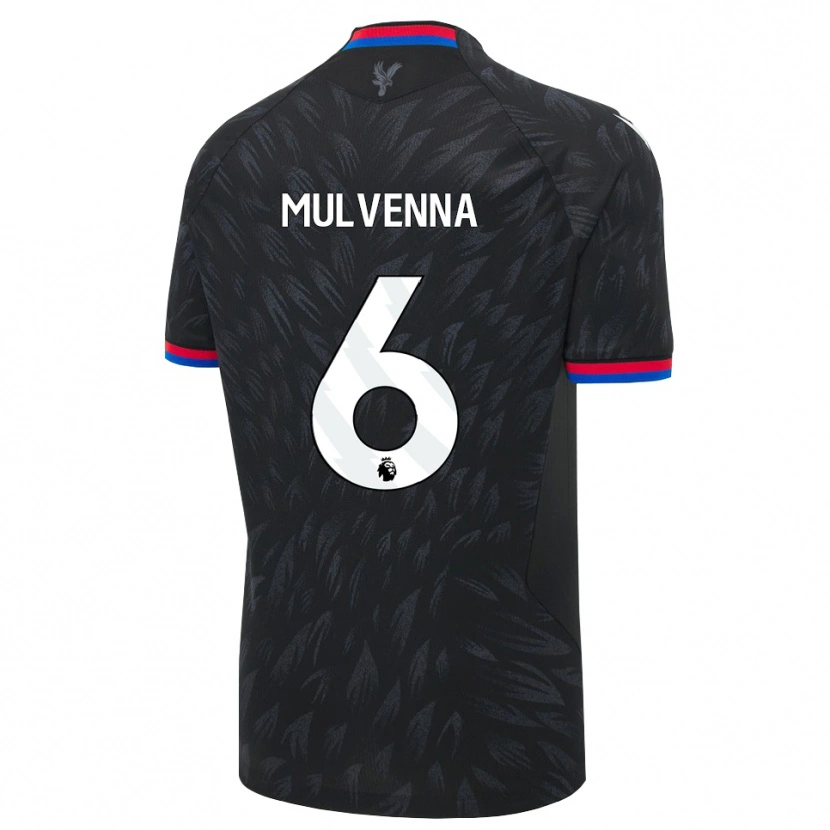 Danxen Kinderen Alfie Mulvenna #6 Zwart Blauw Rood Uitshirt Uittenue 2026/27 T-Shirt België