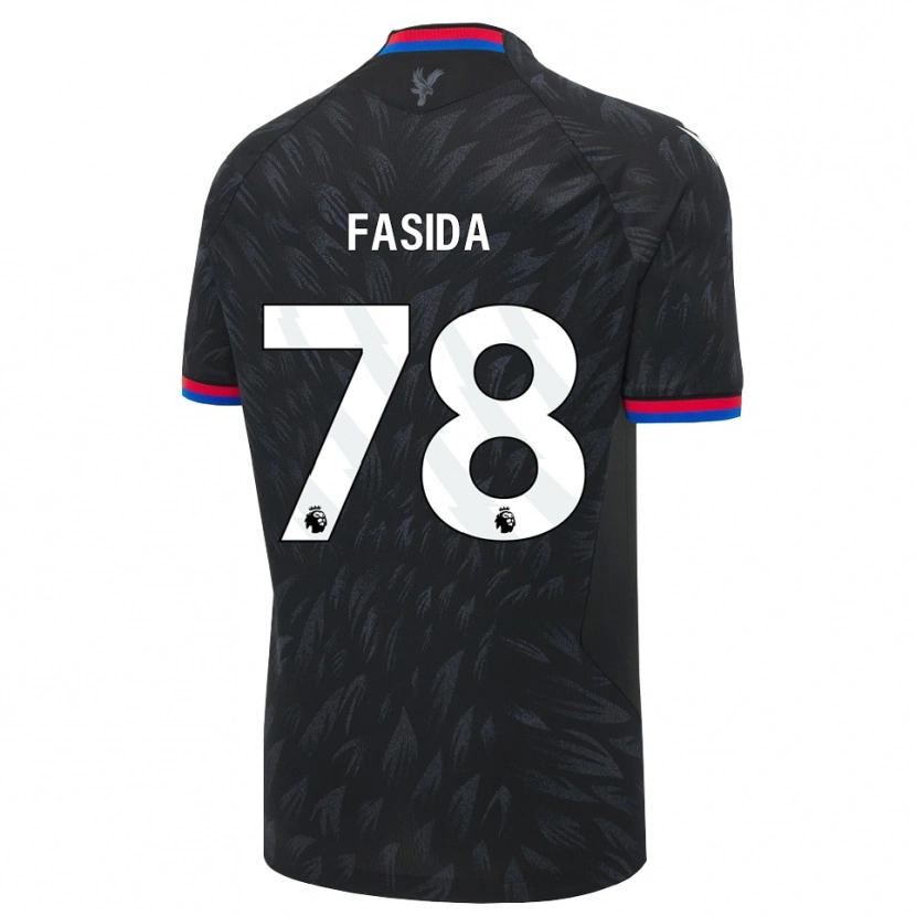 Danxen Kinderen Jacob Fasida #78 Zwart Blauw Rood Uitshirt Uittenue 2026/27 T-Shirt België