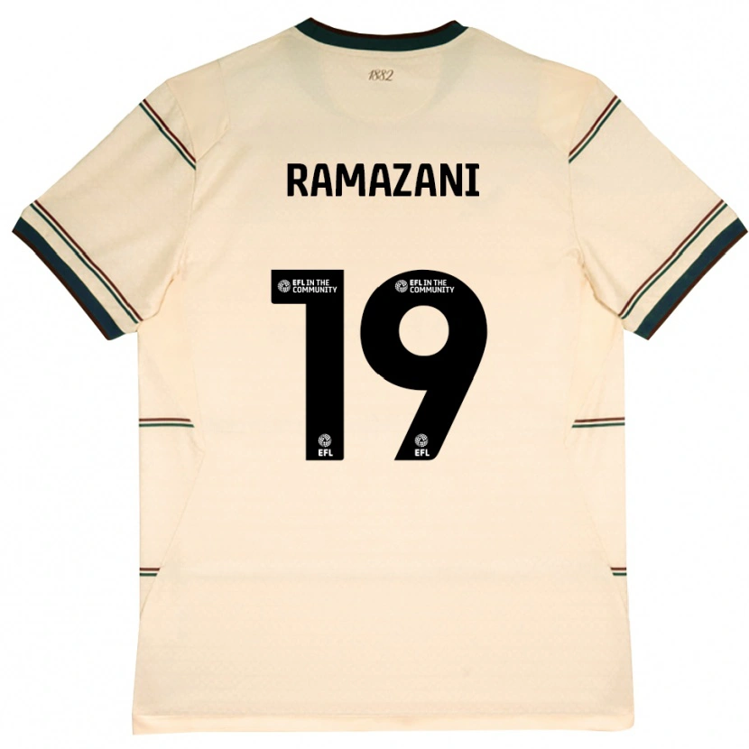 Danxen Kinderen Largie Ramazani #19 Beige Bordeaux Uitshirt Uittenue 2026/27 T-Shirt België