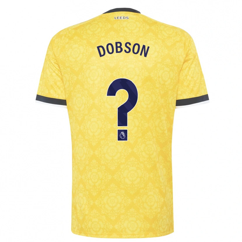 Danxen Kinderen Ellie Dobson #0 Geel Wit Zwart Uitshirt Uittenue 2026/27 T-Shirt België