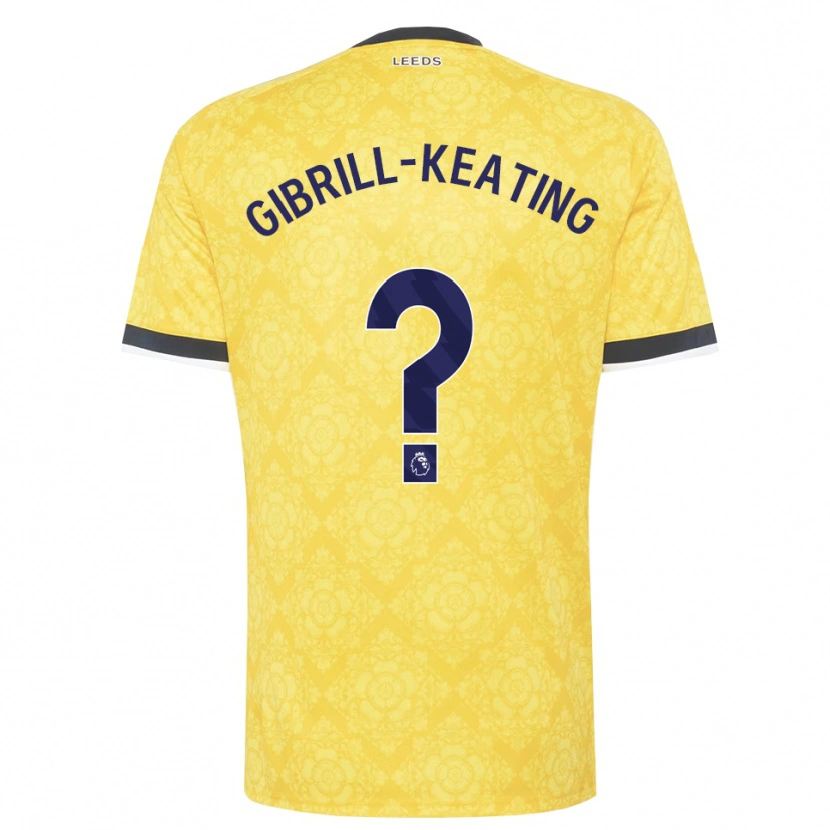 Danxen Kinderen Sian Gibrill-Keating #0 Geel Wit Zwart Uitshirt Uittenue 2026/27 T-Shirt België