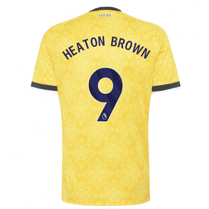 Danxen Kinderen Heaton Brown #9 Geel Wit Zwart Uitshirt Uittenue 2026/27 T-Shirt België