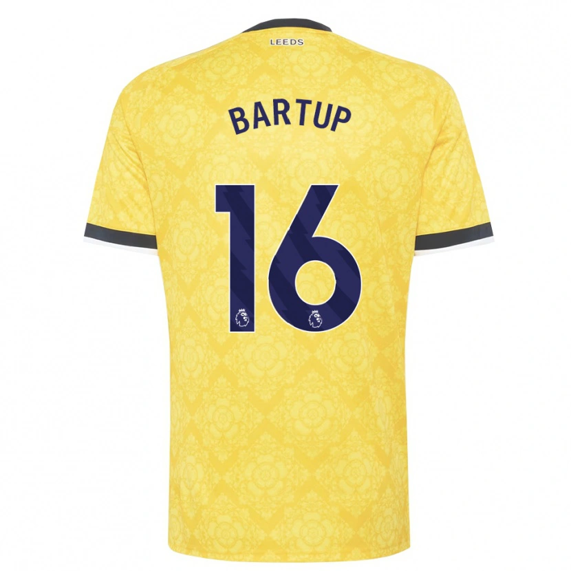 Danxen Kinderen Laura Bartup #16 Geel Wit Zwart Uitshirt Uittenue 2026/27 T-Shirt België