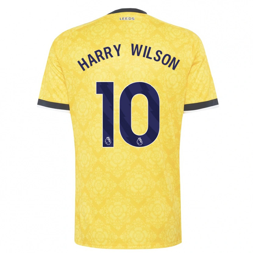 Danxen Kinderen Harry Wilson #10 Geel Wit Zwart Uitshirt Uittenue 2026/27 T-Shirt België