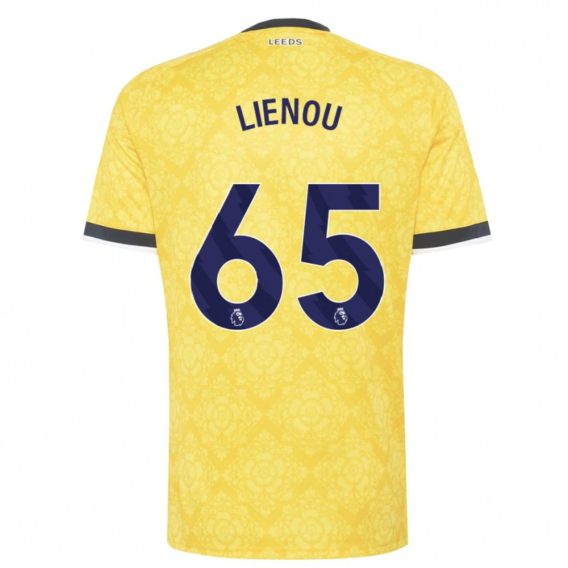 Danxen Kinderen Jayden Lienou #65 Geel Wit Zwart Uitshirt Uittenue 2026/27 T-Shirt België