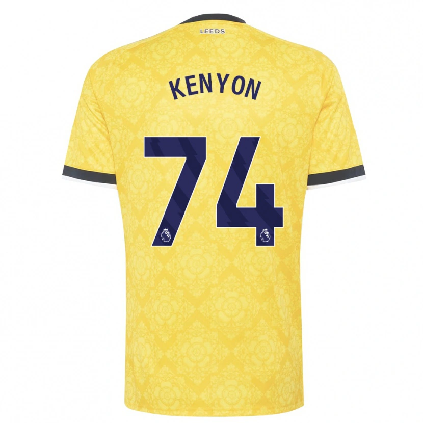 Danxen Kinderen George Kenyon #74 Geel Wit Zwart Uitshirt Uittenue 2026/27 T-Shirt België