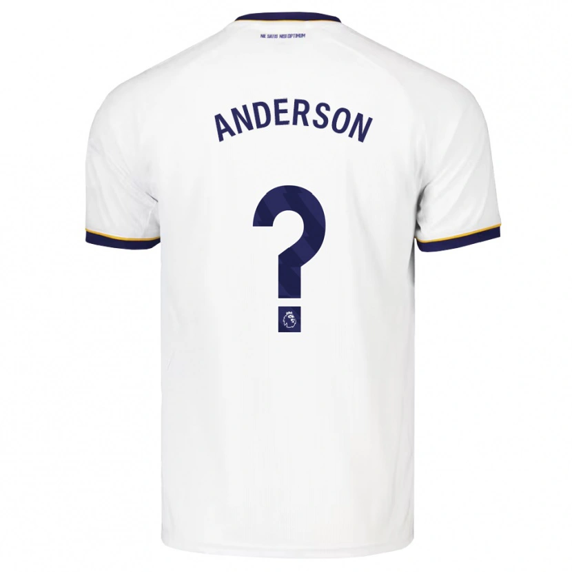 Danxen Kinderen Joseph Anderson #0 Middernachtblauw Wit Geel Uitshirt Uittenue 2026/27 T-Shirt België