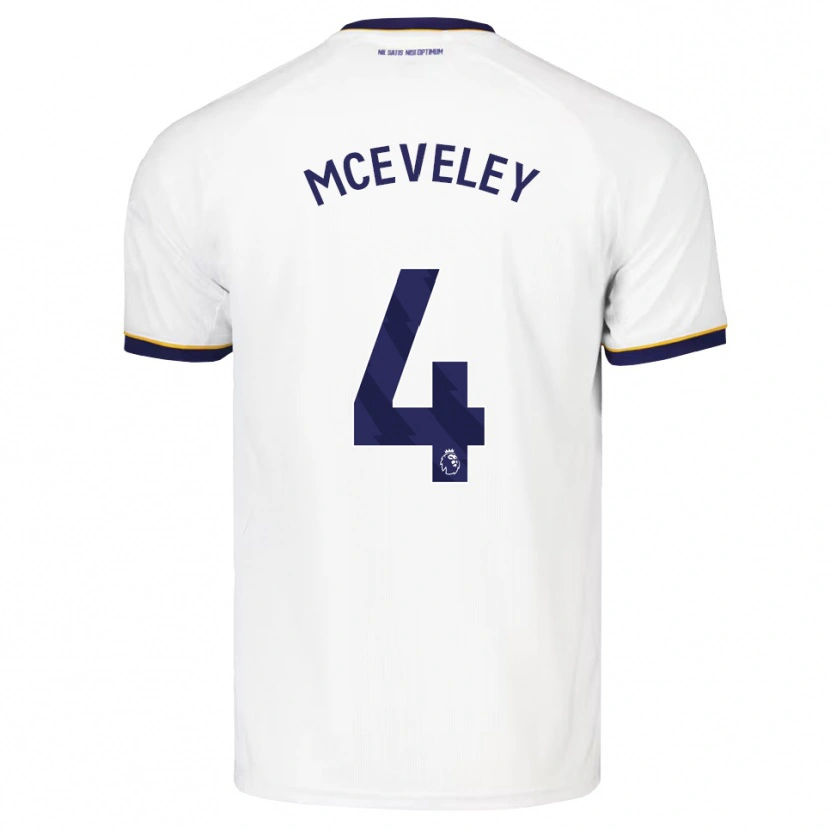 Danxen Kinderen Harlow Mceveley #4 Middernachtblauw Wit Geel Uitshirt Uittenue 2026/27 T-Shirt België