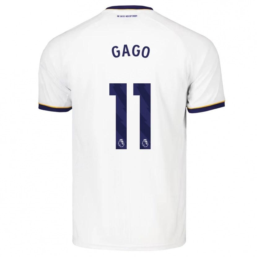 Danxen Kinderen Kelly Gago #11 Middernachtblauw Wit Geel Uitshirt Uittenue 2026/27 T-Shirt België