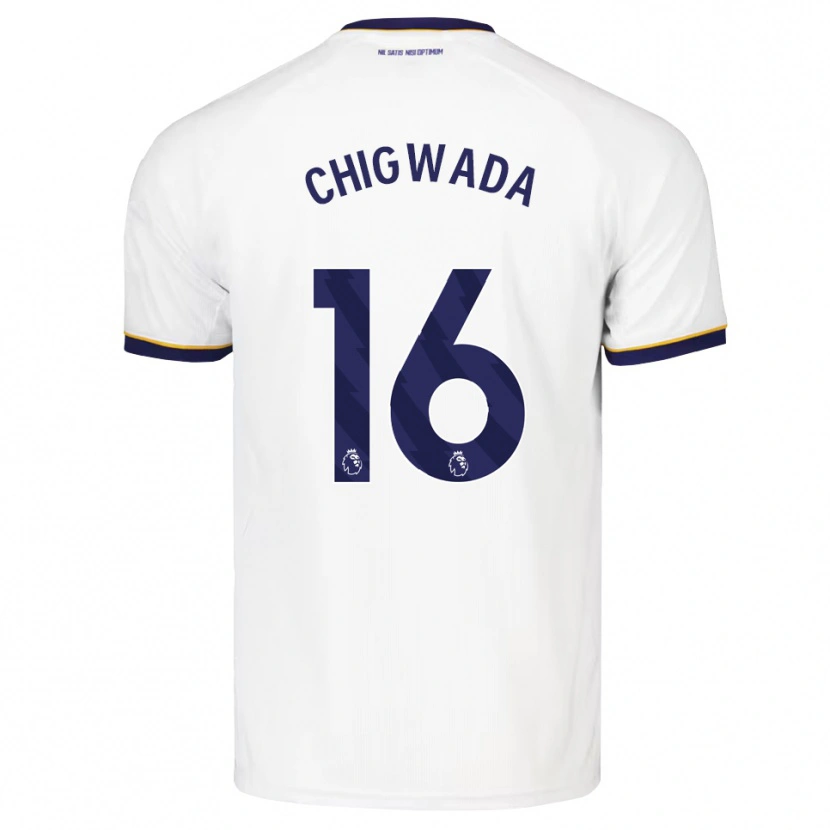 Danxen Kinderen Josh Chigwada #16 Middernachtblauw Wit Geel Uitshirt Uittenue 2026/27 T-Shirt België