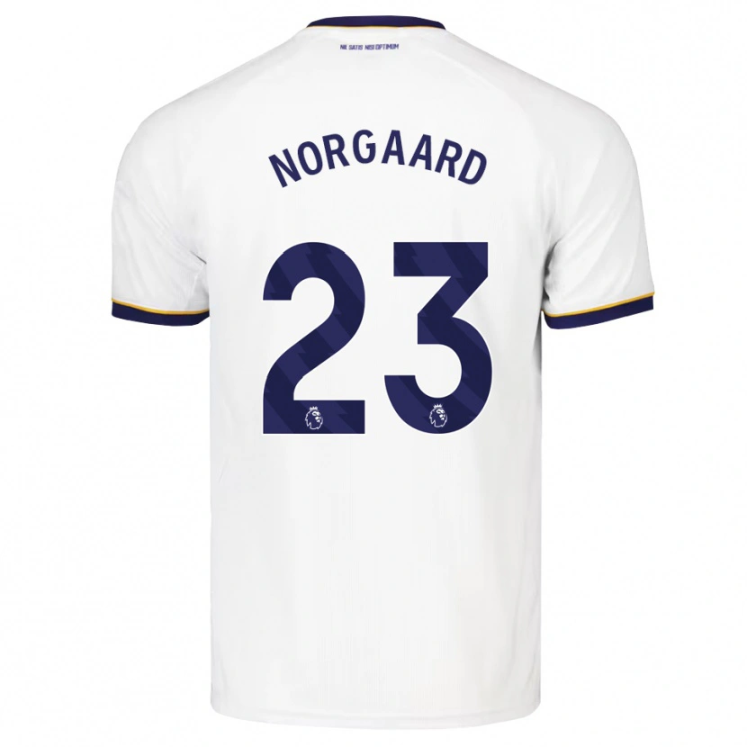 Danxen Kinderen Christian Nørgaard #23 Middernachtblauw Wit Geel Uitshirt Uittenue 2026/27 T-Shirt België
