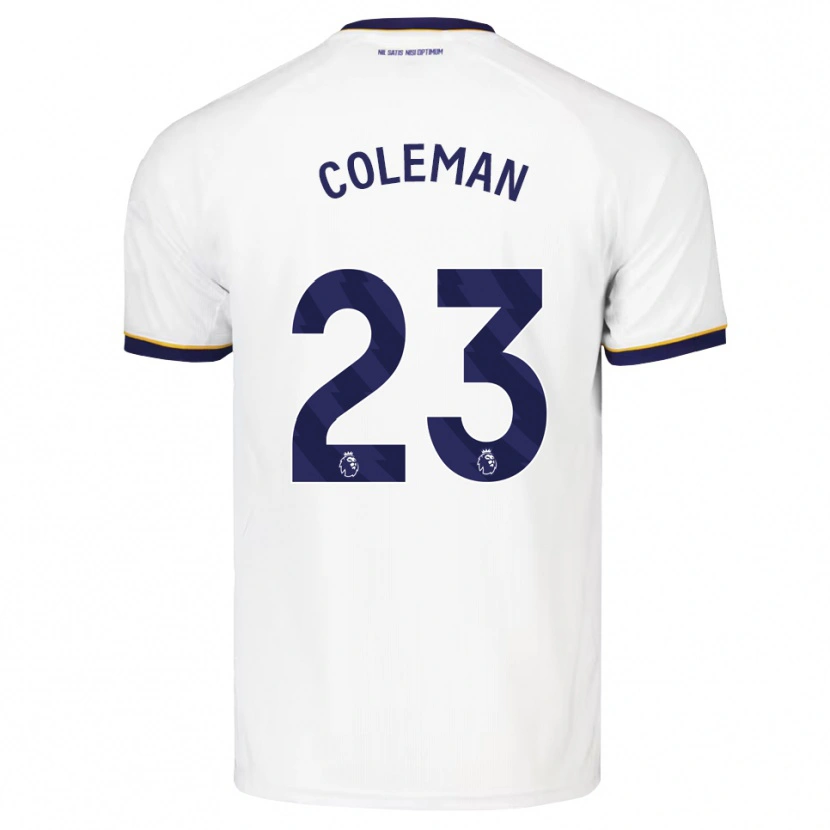 Danxen Kinderen Seamus Coleman #23 Middernachtblauw Wit Geel Uitshirt Uittenue 2026/27 T-Shirt België