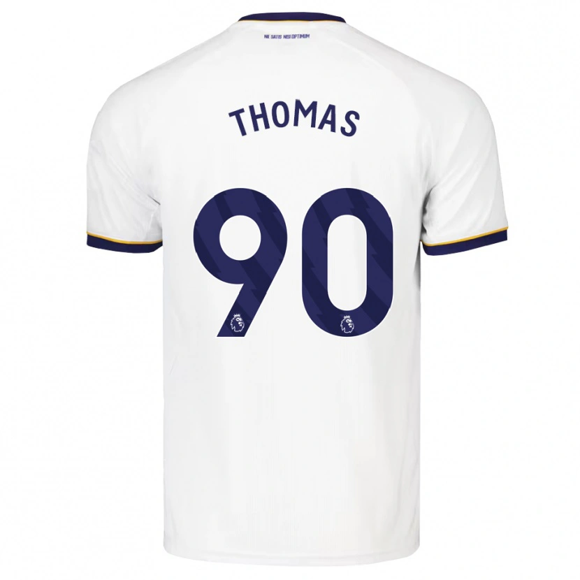 Danxen Kinderen Aled Thomas #90 Middernachtblauw Wit Geel Uitshirt Uittenue 2026/27 T-Shirt België