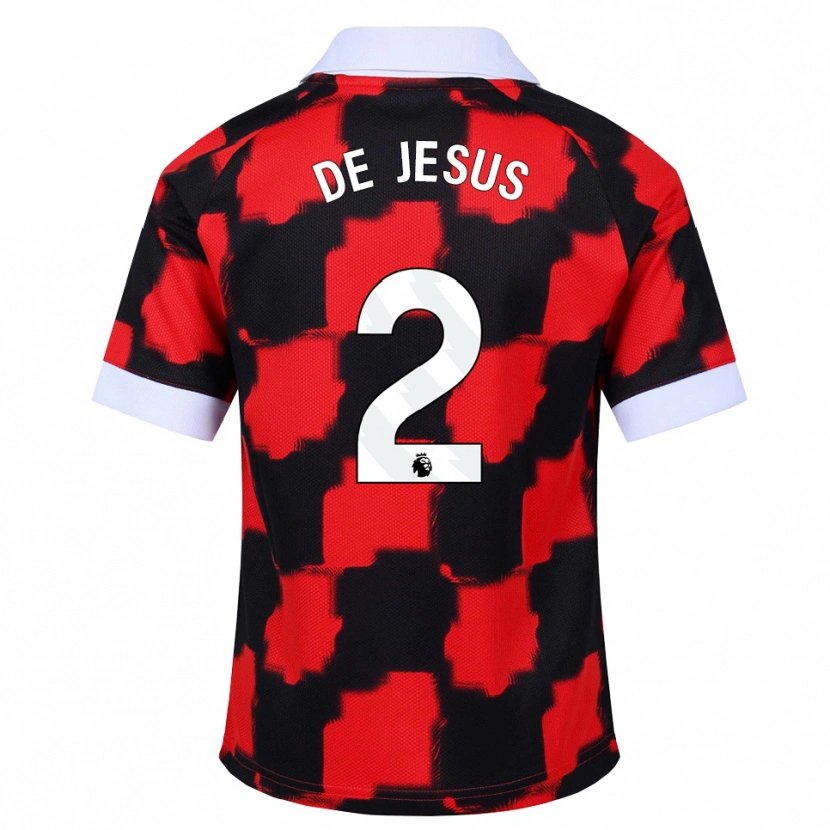 Danxen Kinderen Brad De Jesus #2 Rood Wit Zwart Uitshirt Uittenue 2026/27 T-Shirt België