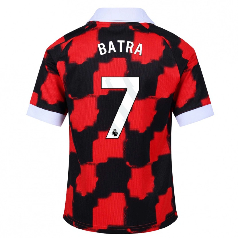 Danxen Kinderen Anand Batra #7 Rood Wit Zwart Uitshirt Uittenue 2026/27 T-Shirt België