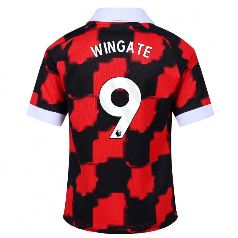 Danxen Kinderen Tom Wingate #9 Rood Wit Zwart Uitshirt Uittenue 2026/27 T-Shirt België