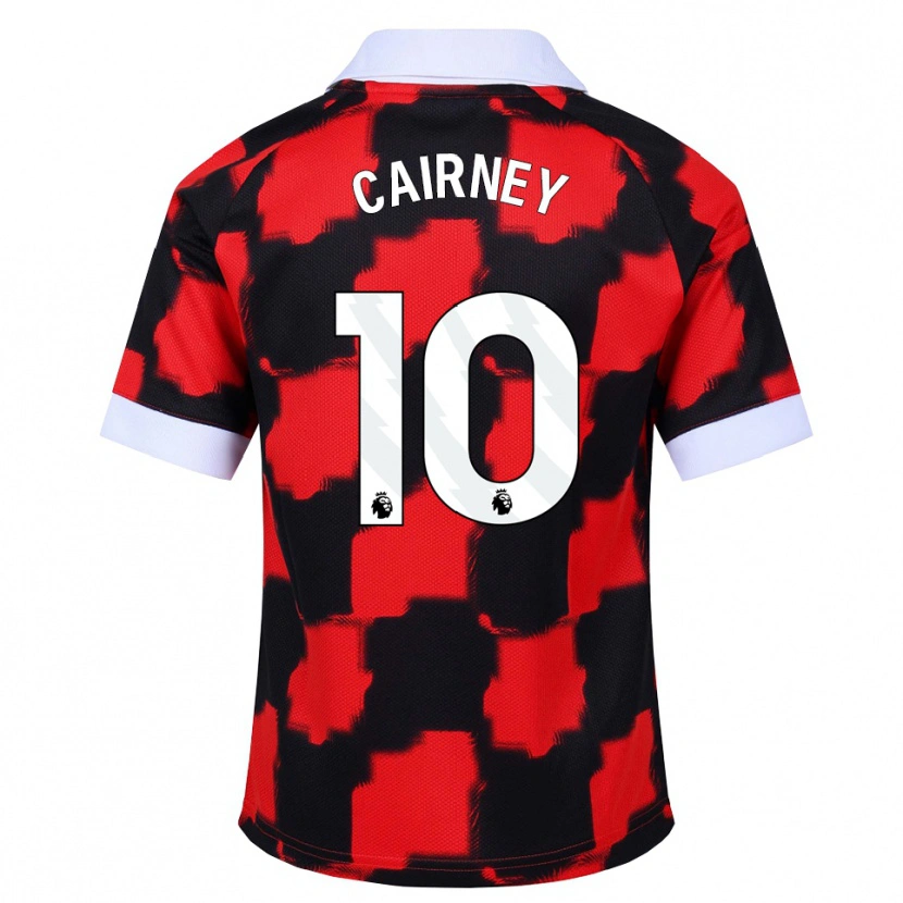 Danxen Kinderen Tom Cairney #10 Rood Wit Zwart Uitshirt Uittenue 2026/27 T-Shirt België