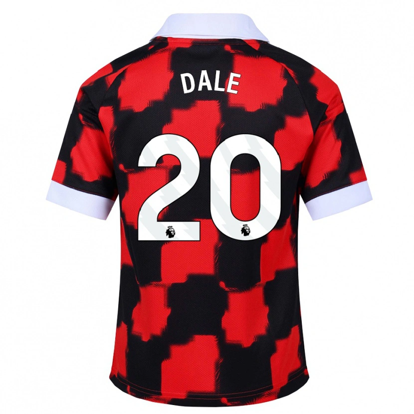 Danxen Kinderen Olivia Dale #20 Rood Wit Zwart Uitshirt Uittenue 2026/27 T-Shirt België