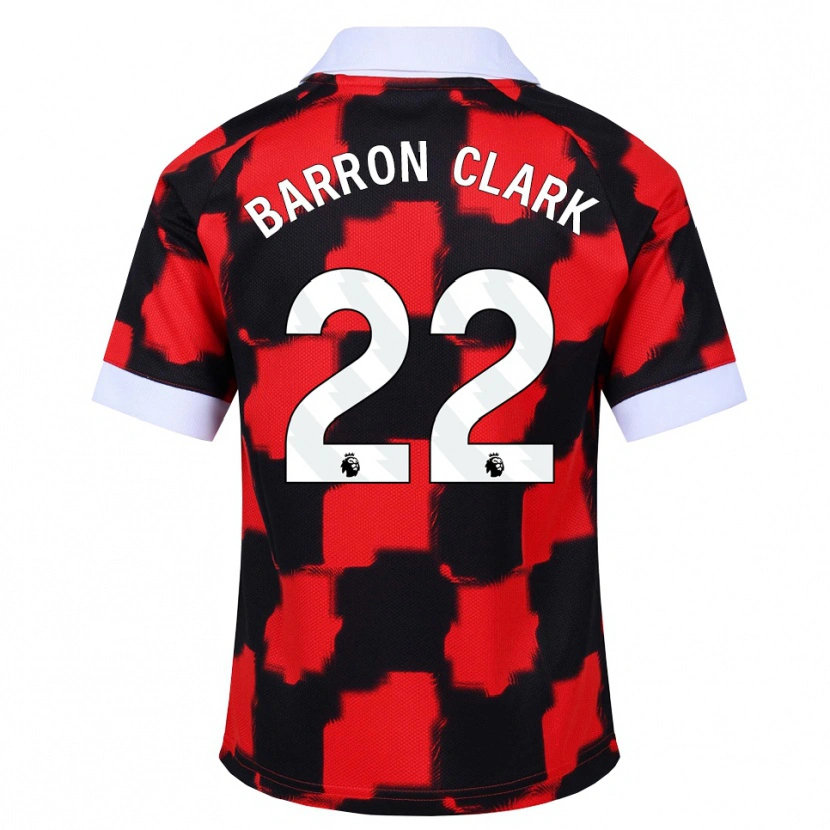 Danxen Kinderen Betty Barron-Clark #22 Rood Wit Zwart Uitshirt Uittenue 2026/27 T-Shirt België