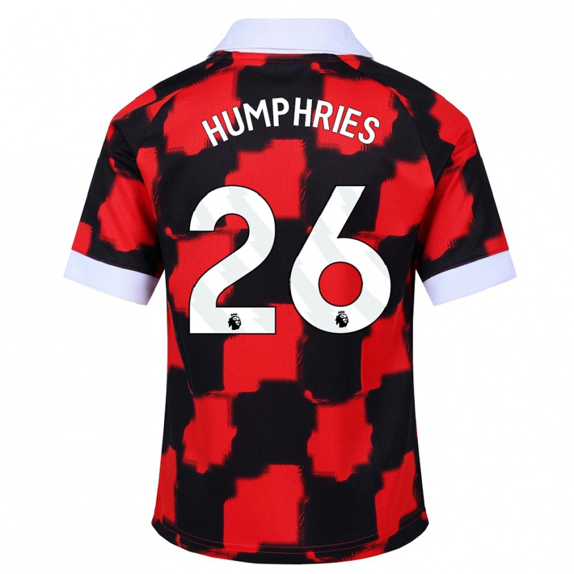 Danxen Kinderen Marni Humphries #26 Rood Wit Zwart Uitshirt Uittenue 2026/27 T-Shirt België