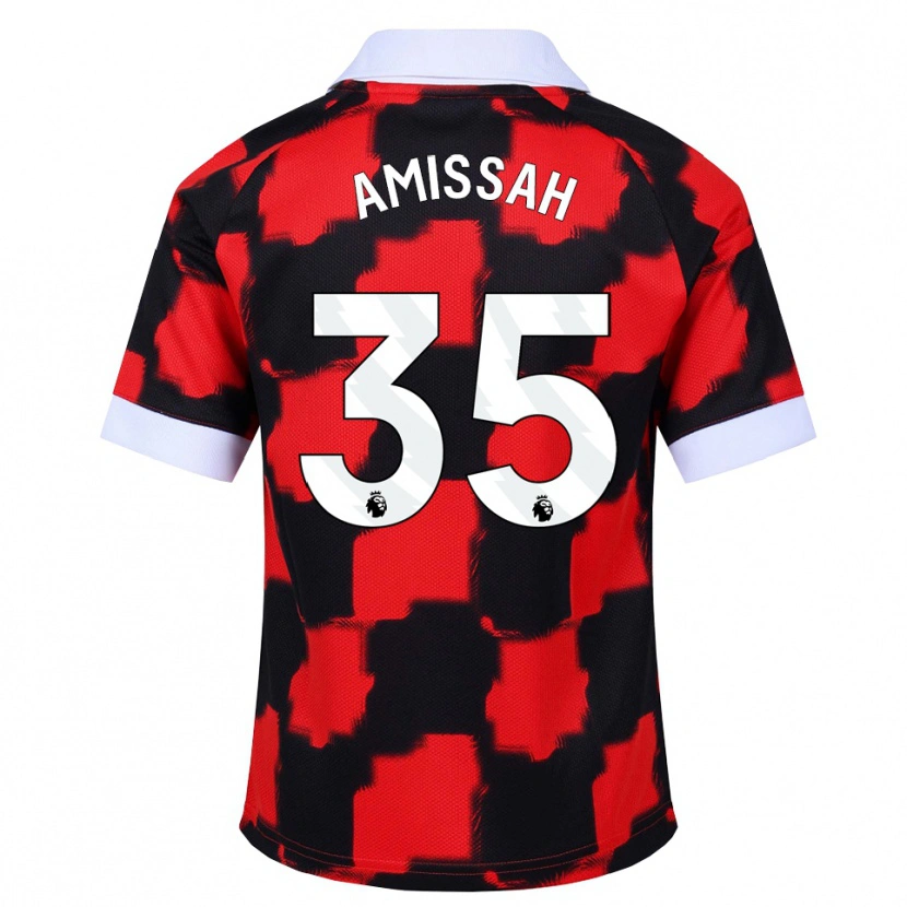 Danxen Kinderen Sam Amissah #35 Rood Wit Zwart Uitshirt Uittenue 2026/27 T-Shirt België