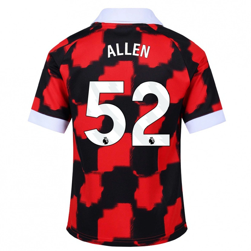 Danxen Kinderen Michael Allen #52 Rood Wit Zwart Uitshirt Uittenue 2026/27 T-Shirt België