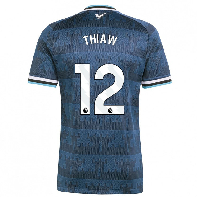 Danxen Kinderen Malick Thiaw #12 Geel Zwart Blauw Uitshirt Uittenue 2026/27 T-Shirt België