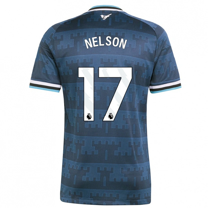 Danxen Kinderen Erin Nelson #17 Geel Zwart Blauw Uitshirt Uittenue 2026/27 T-Shirt België