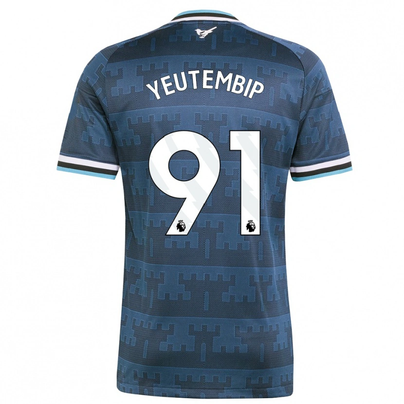 Danxen Kinderen Les Yeutembip #91 Geel Zwart Blauw Uitshirt Uittenue 2026/27 T-Shirt België