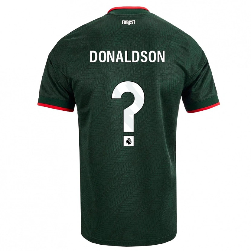 Danxen Kinderen Mason Donaldson #0 Donkergroen Rood Uitshirt Uittenue 2026/27 T-Shirt België
