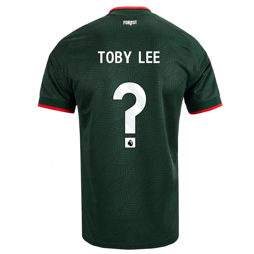 Danxen Kinderen Toby Lee #0 Donkergroen Rood Uitshirt Uittenue 2026/27 T-Shirt België