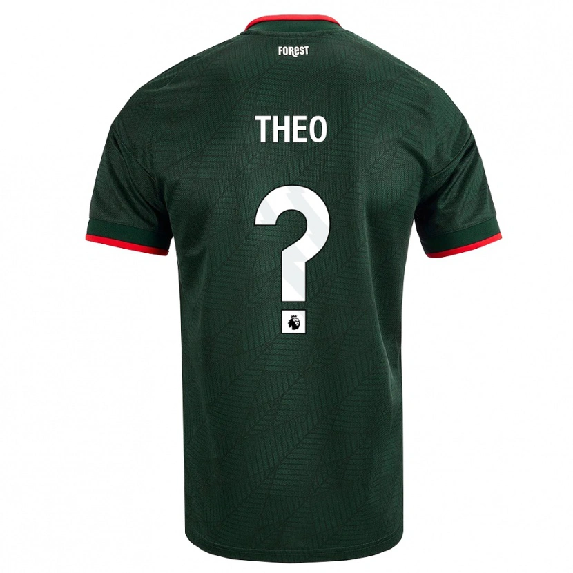 Danxen Kinderen Theo Robinson #0 Donkergroen Rood Uitshirt Uittenue 2026/27 T-Shirt België