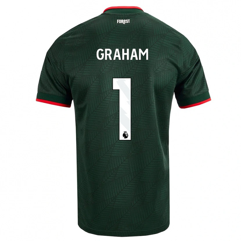 Danxen Kinderen Ally Graham #1 Donkergroen Rood Uitshirt Uittenue 2026/27 T-Shirt België
